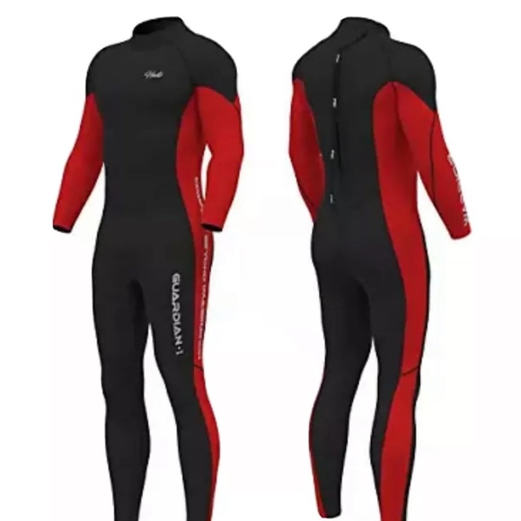 New-Hevto Wetsuits Men 3mm Neoprene Full Scuba Diving Suits Surfing Swimming - Picture 1 of 2